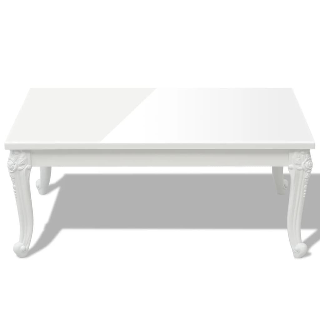 VidaXL Salontafel Hoogglans Wit 100x60x42cm - 55% Korting!