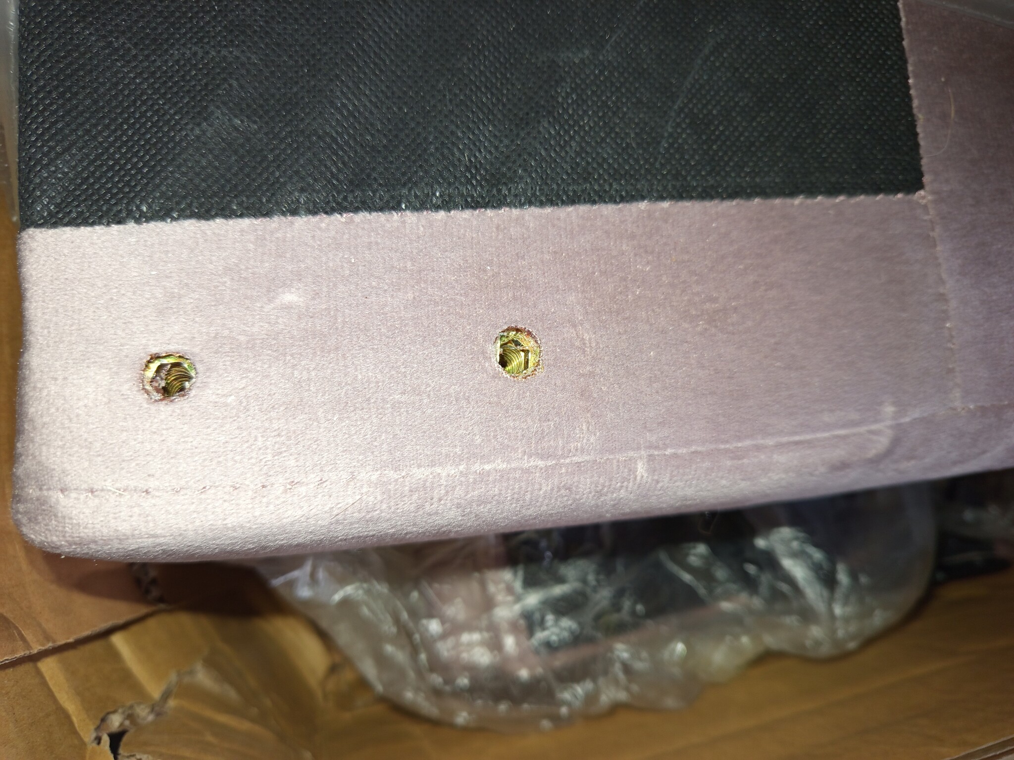 vidaXL Bedframe fluweel roze 90x200 cm