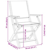 VidaXL Tuinstoelen 4 st. Groen - Inkl. Stoffen Zitting & Massief Hout - 51% Korting!