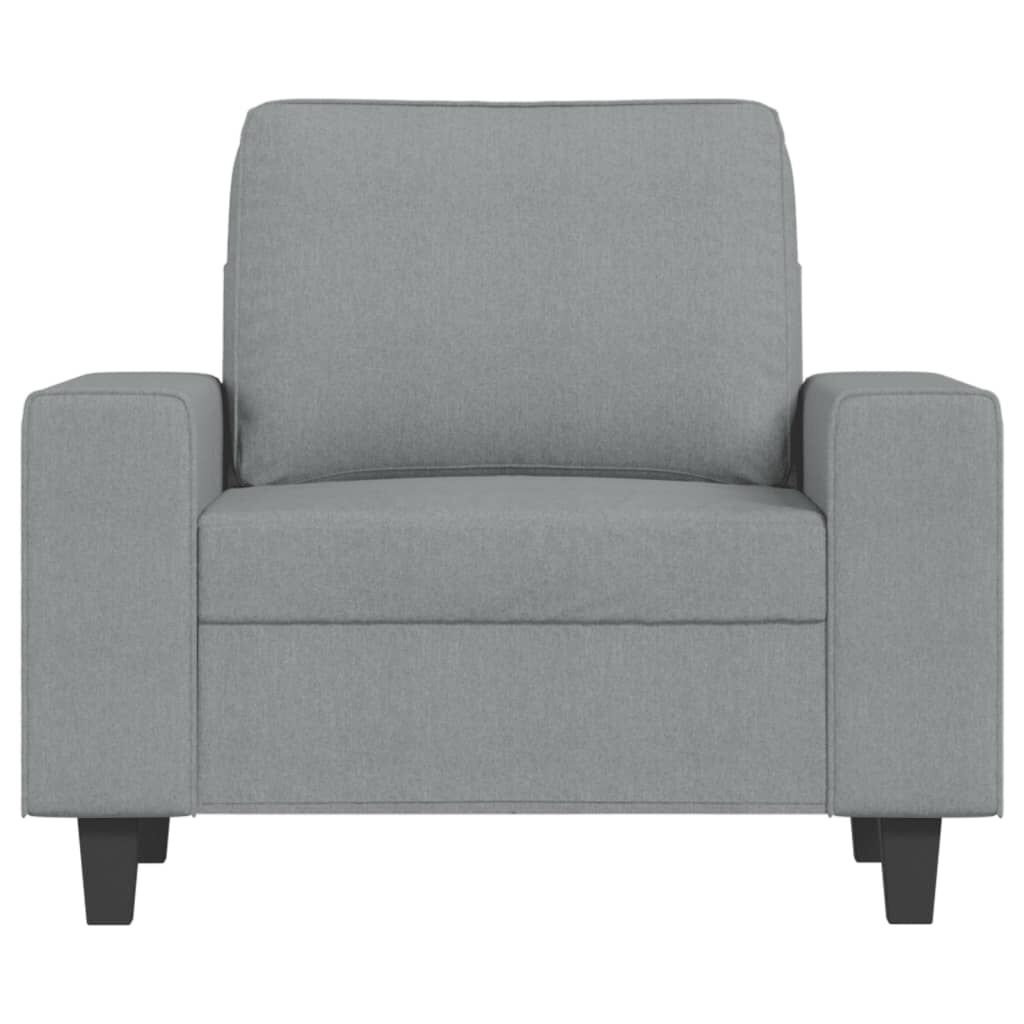 vidaXL Fauteuil Stoffen - Lichtgrijs - 46% Korting!