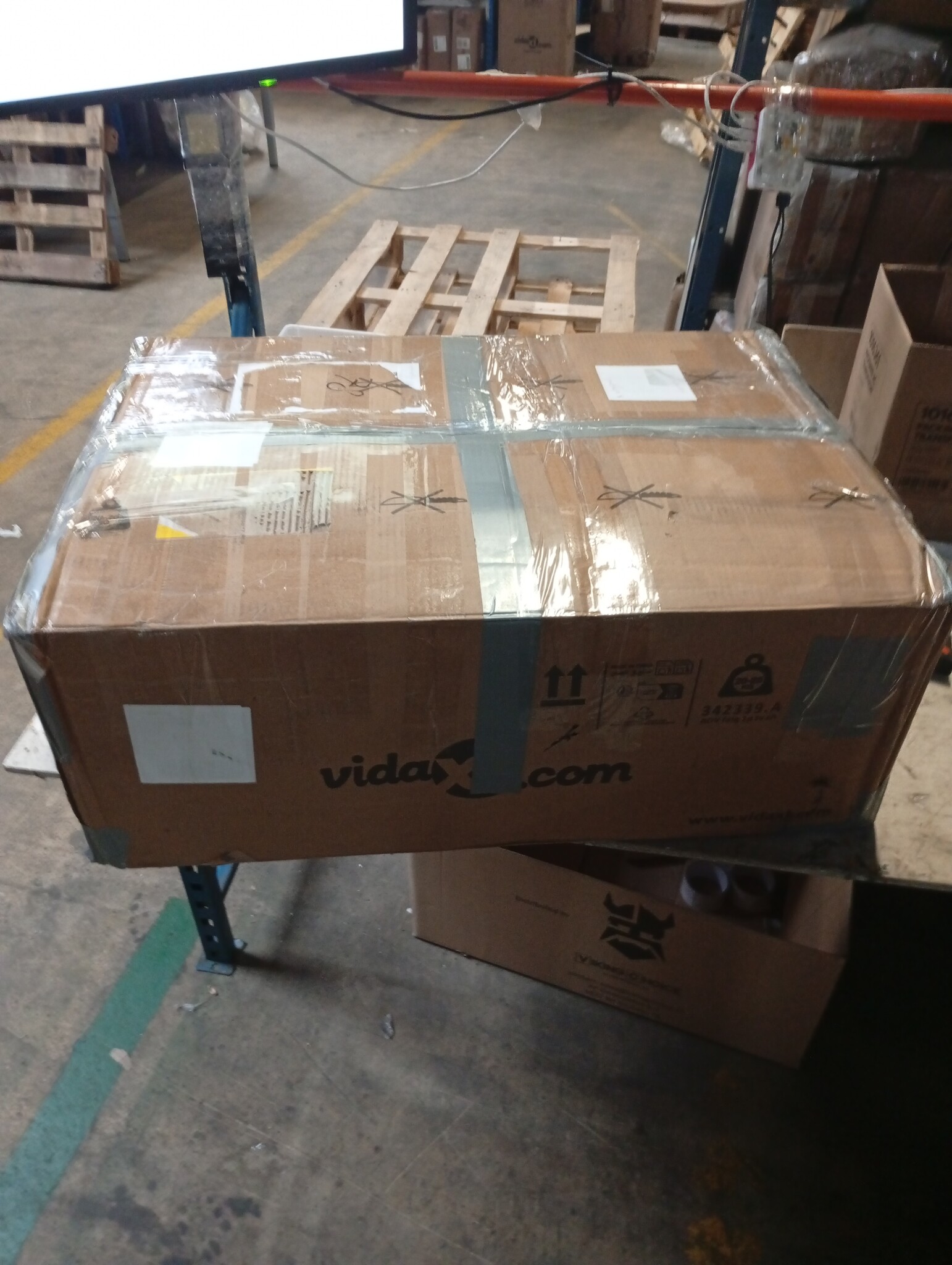 vidaXL Fauteuil verstelbaar stof lichtgrijs