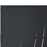 VidaXL Tuinpoort 105x180cm Gras Design Staal Antraciet - 40% Korting!