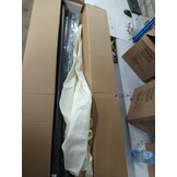 vidaXL Parasol met metalen paal 390 cm zandwit