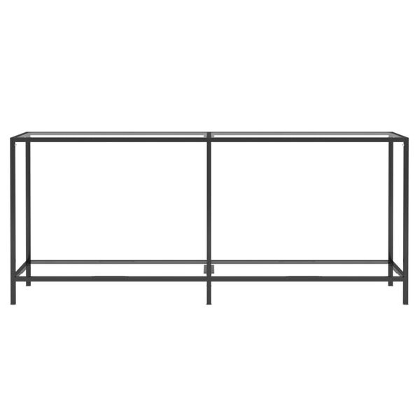 vidaXL Wandtafel 180x35x75,5 cm gehard glas transparant