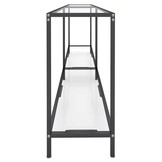 vidaXL Wandtafel 180x35x75,5 cm gehard glas transparant