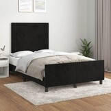 VidaXL Fluweel Bedframe Zwart 120x200cm - 56% Korting! (geretourneerd)