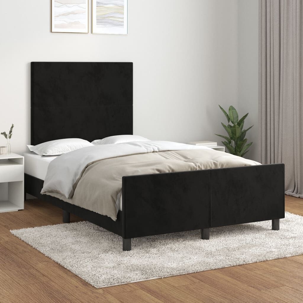 VidaXL Fluweel Bedframe Zwart 120x200cm - 56% Korting! (geretourneerd)