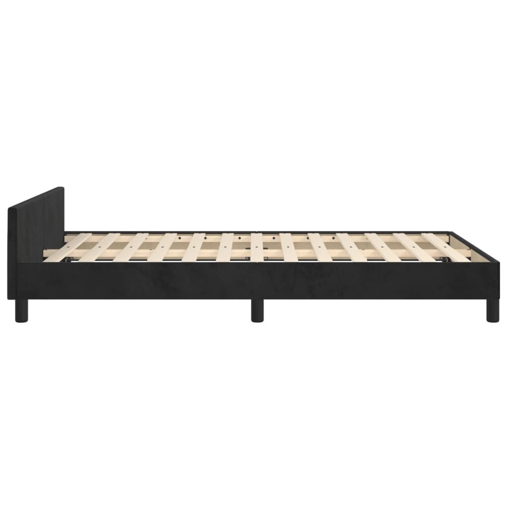 VidaXL Fluweel Bedframe Zwart 120x200cm - 56% Korting! (geretourneerd)