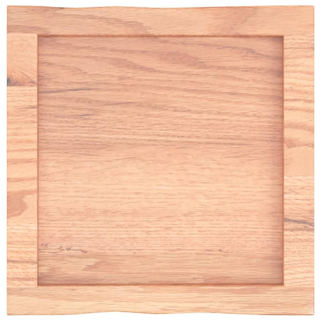 VidaXL Tafelblad Eikenhout 40x40cm - 56% Korting! Natuurlijke Rand