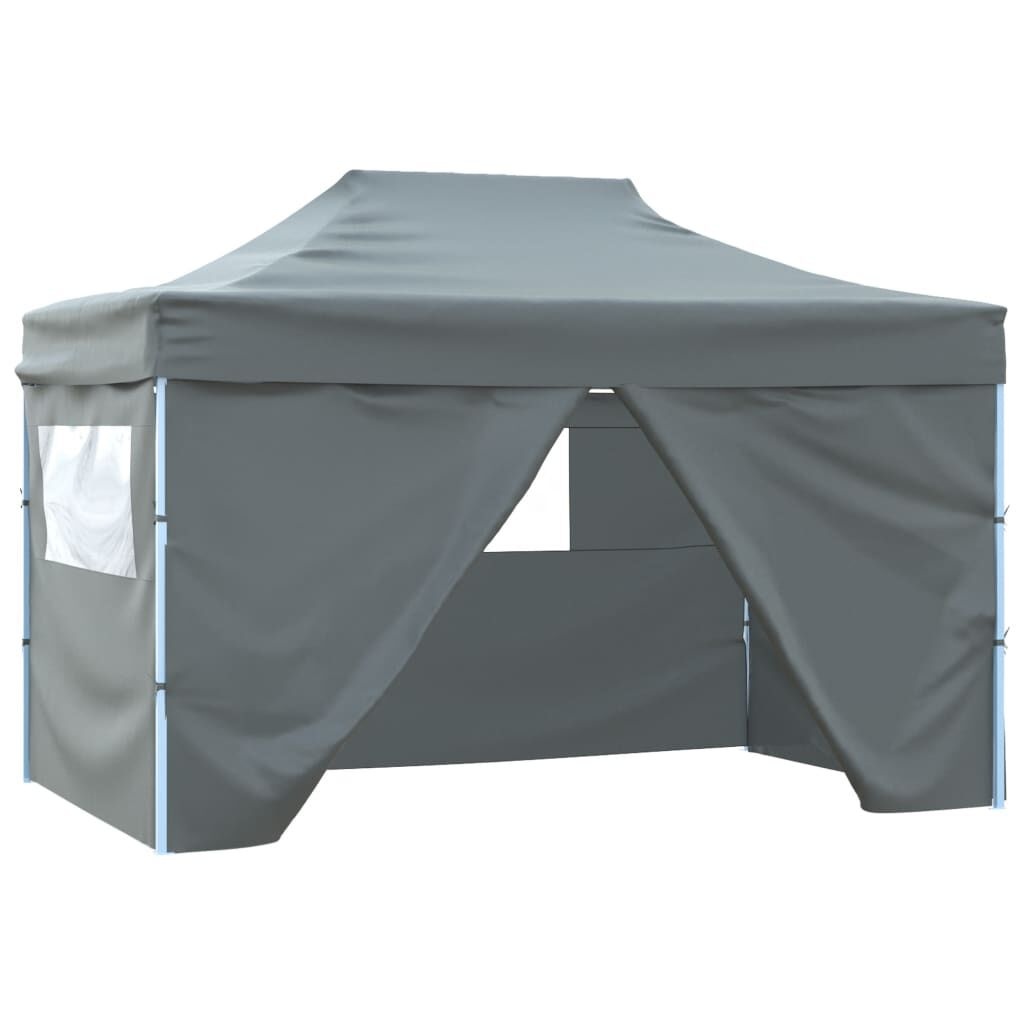 vidaXL Pop-up Tent 3x4,5m Antraciet - 55% Korting! Ideaal voor Feesten!