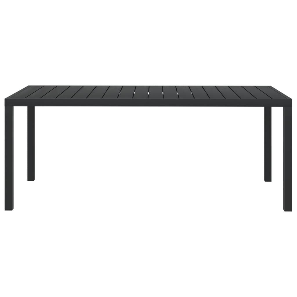 vidaXL Tuintafel Aluminium/HKC Zwart (185cm) - 51% Korting!