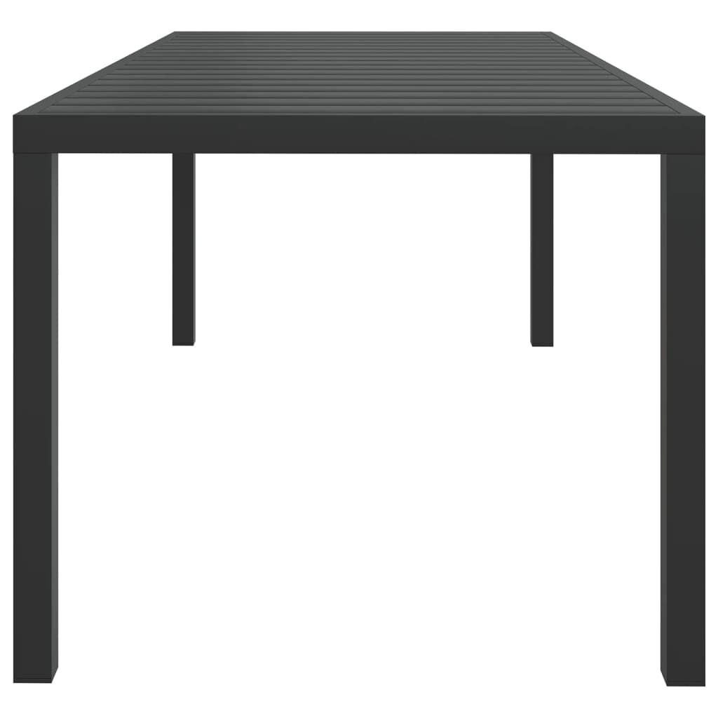 vidaXL Tuintafel Aluminium/HKC Zwart (185cm) - 51% Korting!