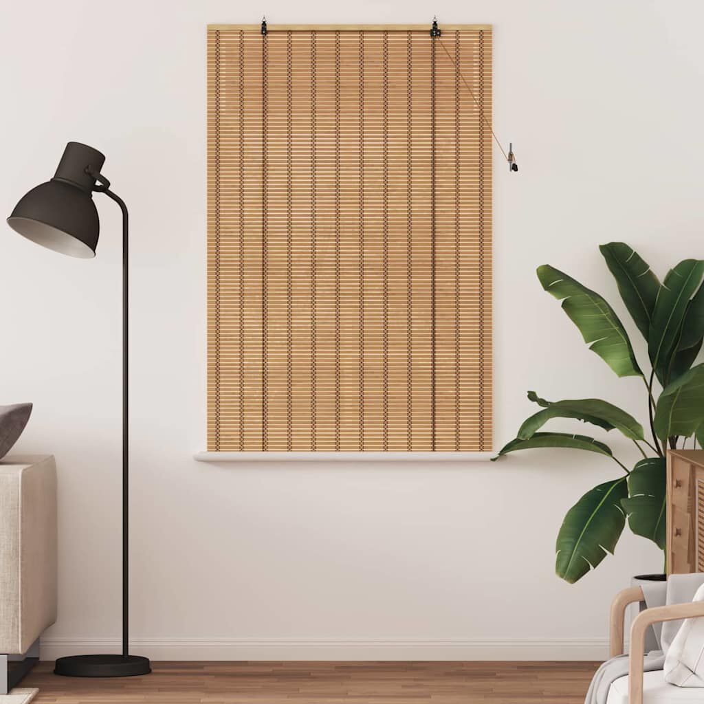 VidaXL Rolgordijn Bamboe Licht Bruin - 100x160cm | 35% Korting!