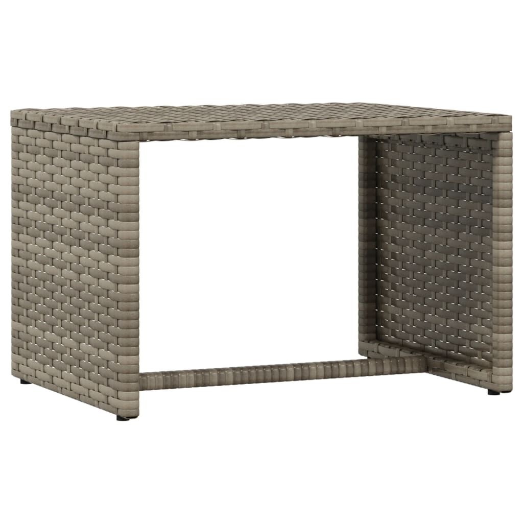 vidaXL Ligbedden 2 st met tafel Poly Rattan Grijs - 57% Korting!