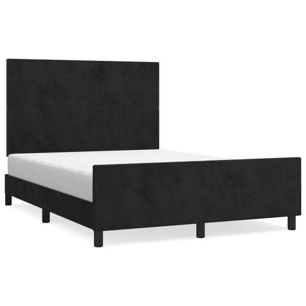 VidaXL Bedframe Fluweel Zwart 140x190cm - 68% Korting!