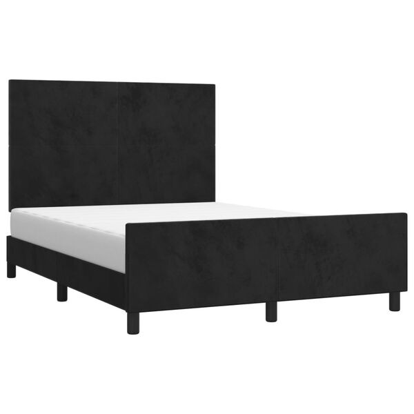VidaXL Bedframe Fluweel Zwart 140x190cm - 68% Korting!