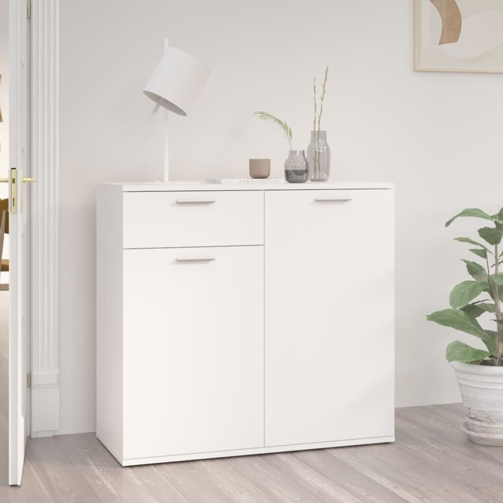 VidaXL Dressoir Wit Bewerkt Hout - 40% Korting! Nu 1 beschikbaar!