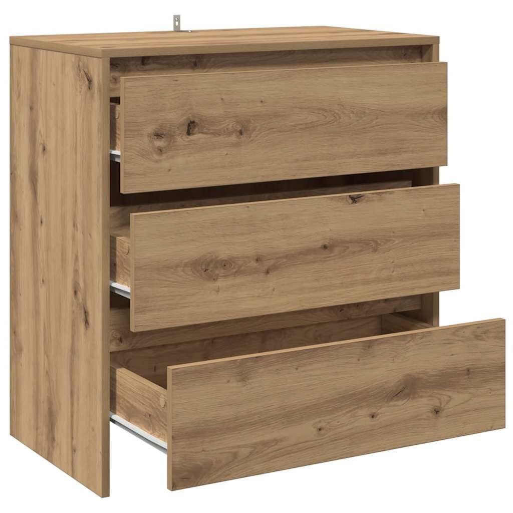 VidaXL Dressoir Artisanaal Eikenhout (70x41x75cm) - 40% Korting!