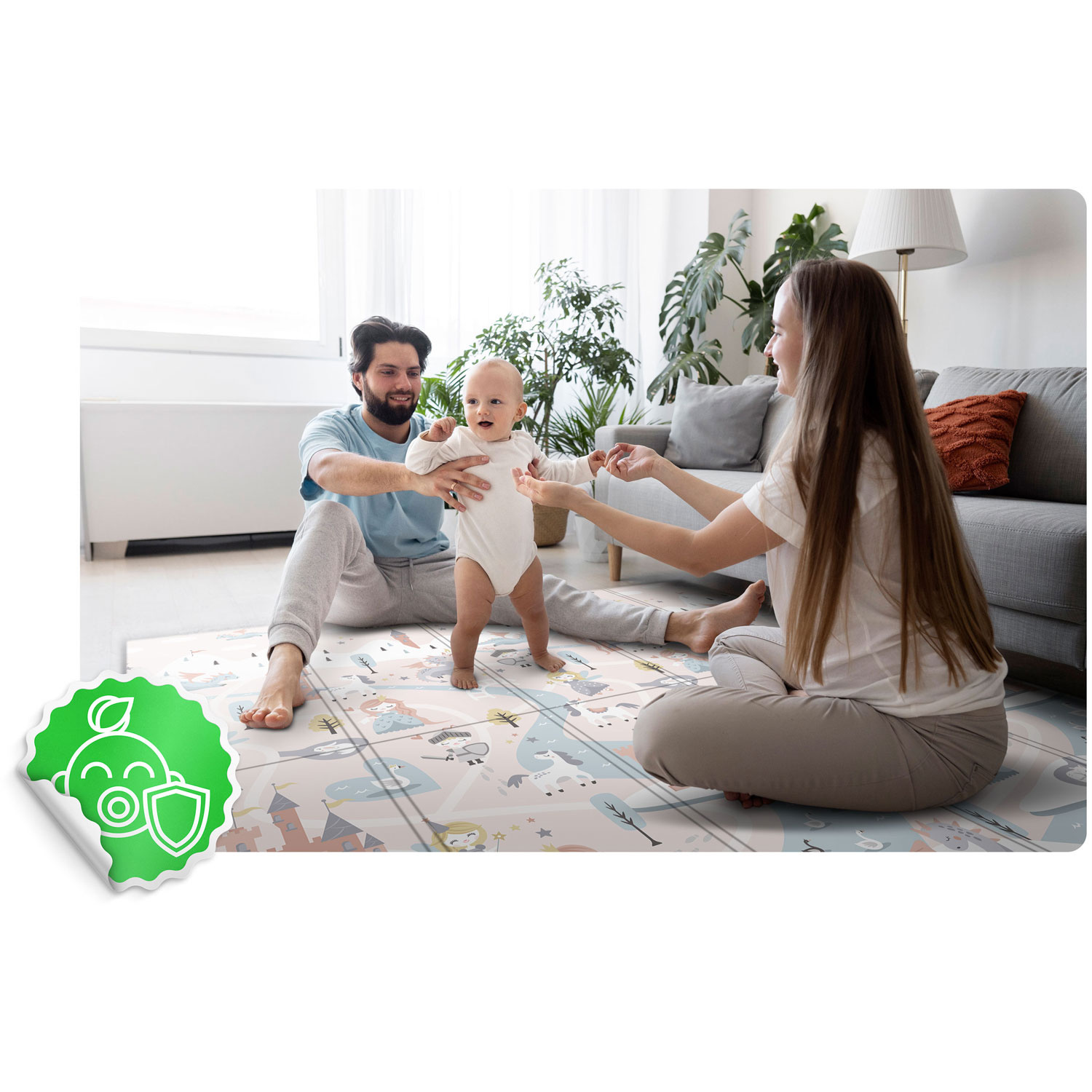 Opvouwbare Speelmat Schuim 200x180cm - 40% Korting! (Retourdeal)