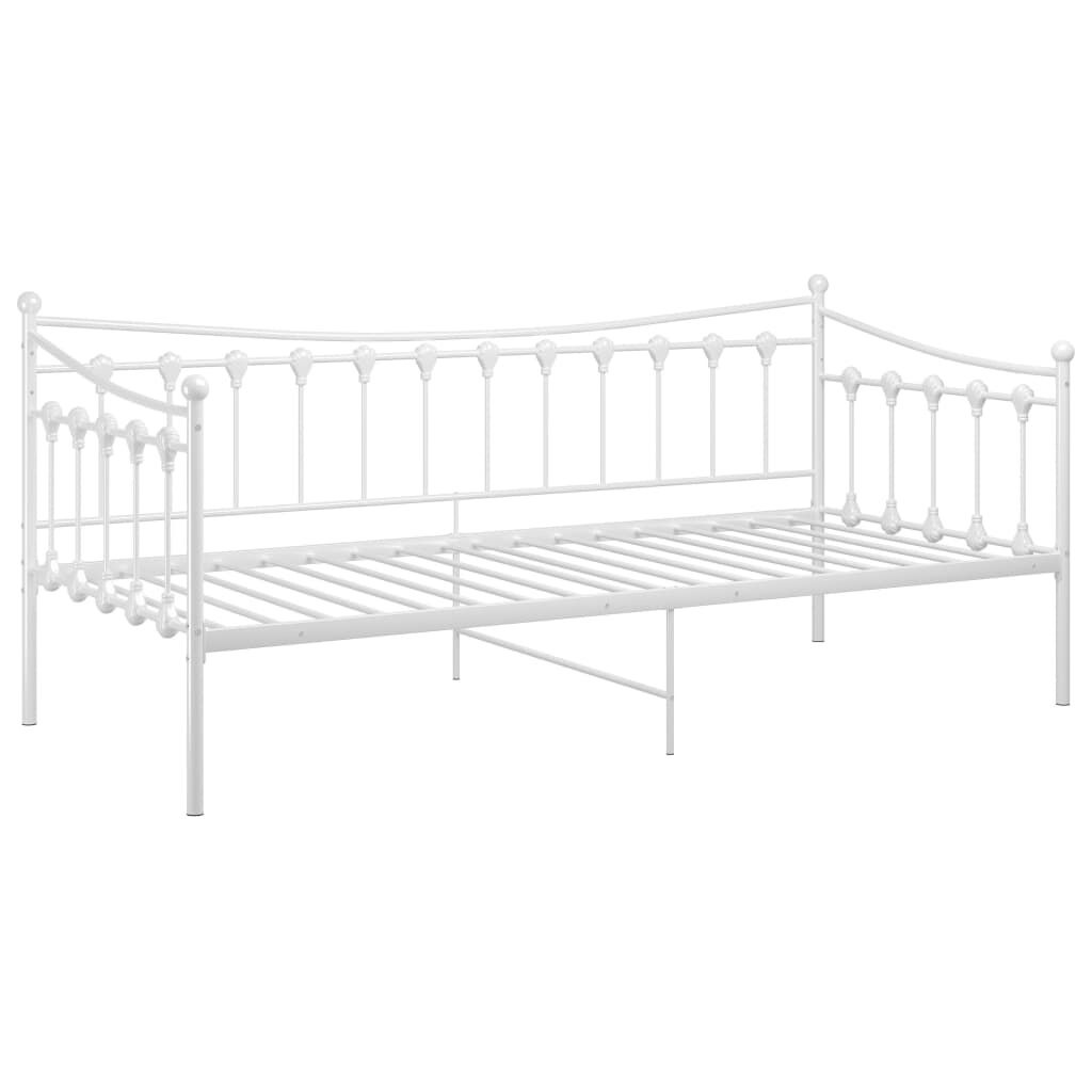 VidaXL Slaapbankframe Metaal Wit 90x200cm - 40% Korting!