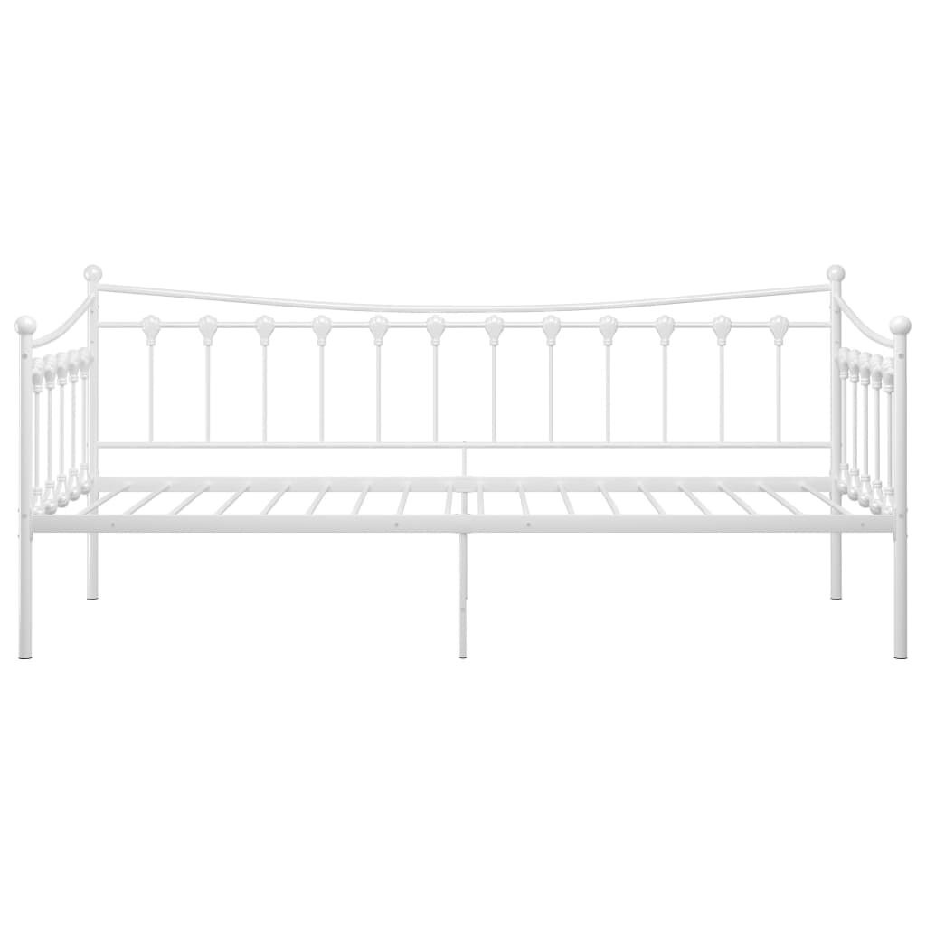 VidaXL Slaapbankframe Metaal Wit 90x200cm - 40% Korting!