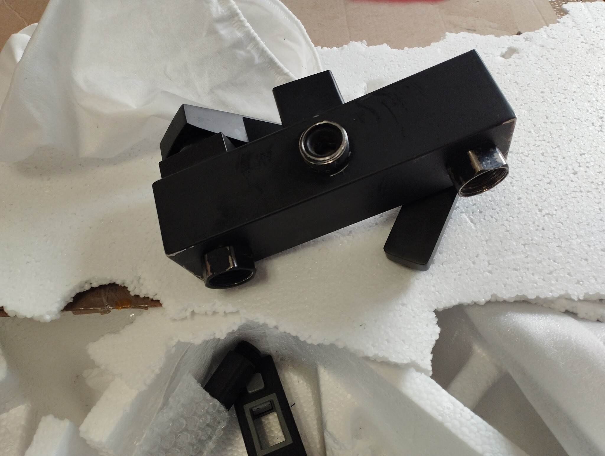 Zwarte Doucheset met Badkraan & Regendouche - 60% Korting!