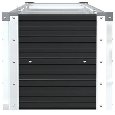 vidaXL Plantenbak verhoogd 320x40x45 cm gegalvaniseerd staal antraciet