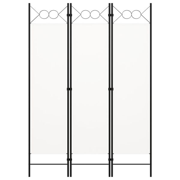 vidaXL Kamerscherm met 3 panelen 120x180 cm wit
