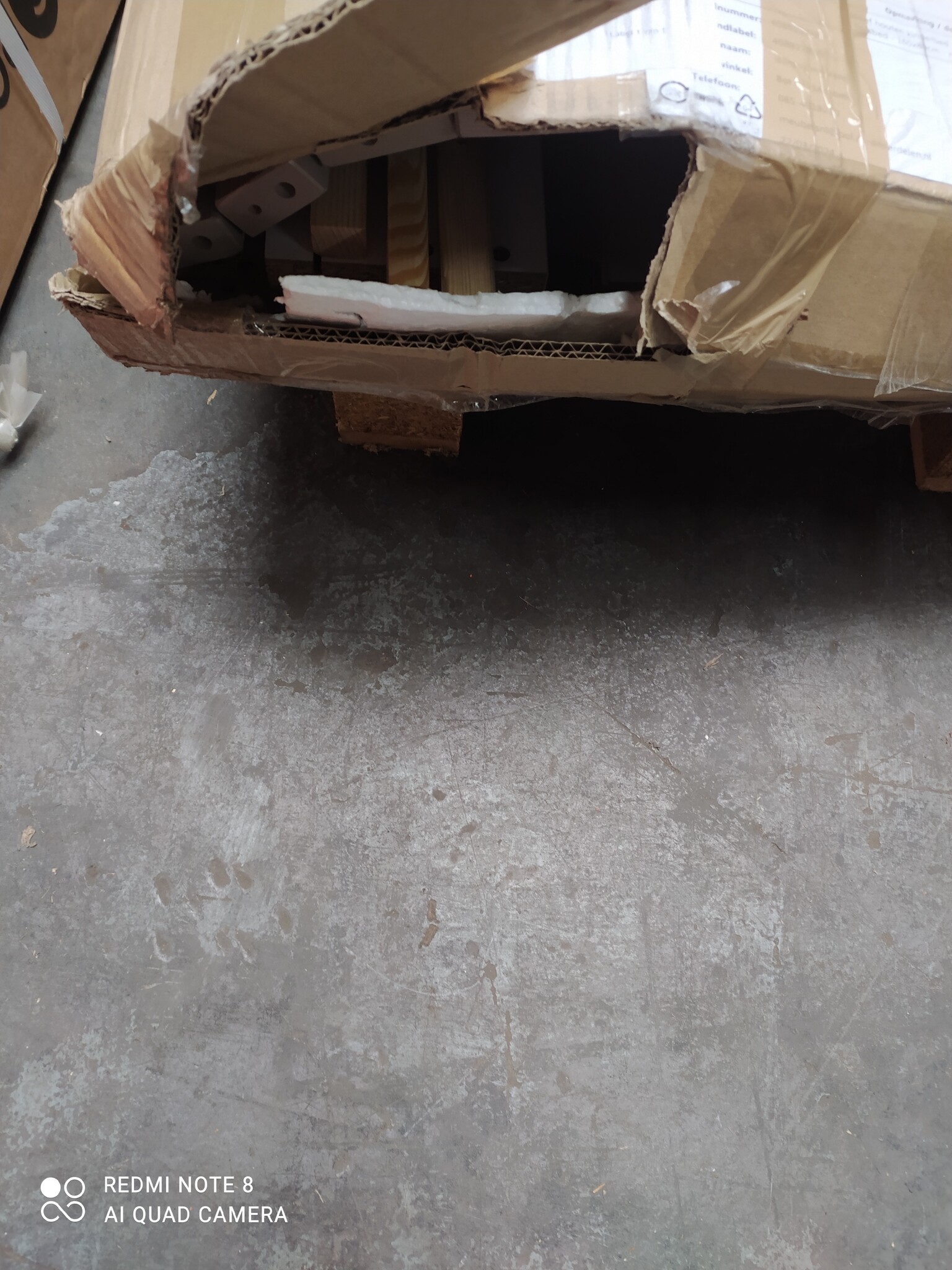 Massief houten kinderbed - Scandinavische stijl - huisbed - 160x80cm - met barrierres - grijs