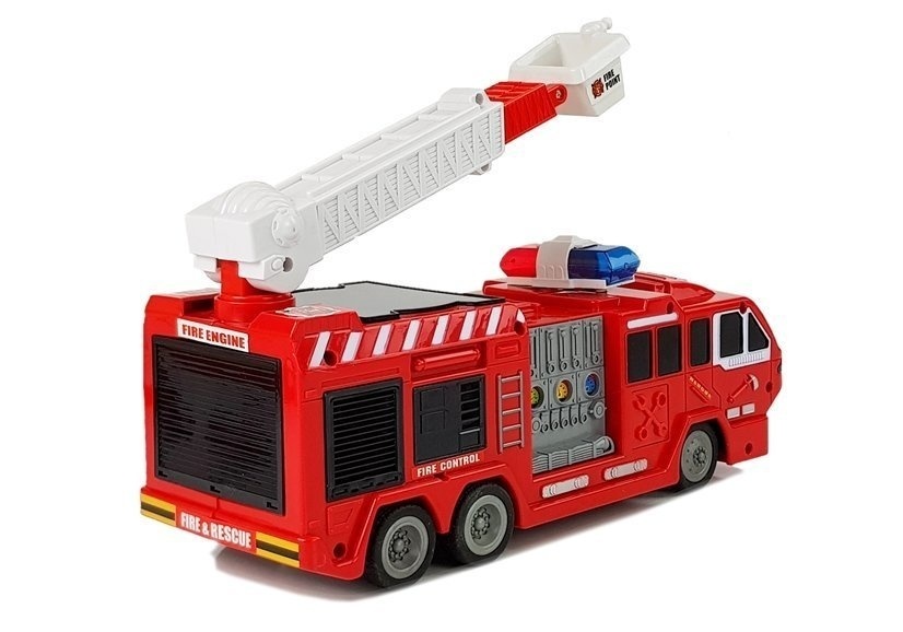 RC-brandweerauto – 28 x 8,5 x 10,5 cm - met lader en afstandsbediening