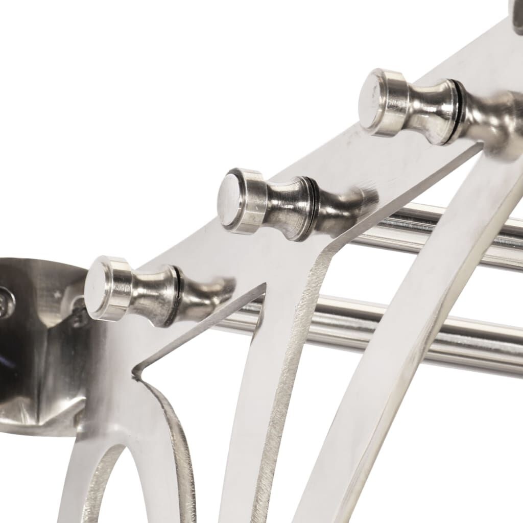 vidaXL Bagagerek met Spiegel & Hangers (35% Korting!) - Wandmontage Aluminium