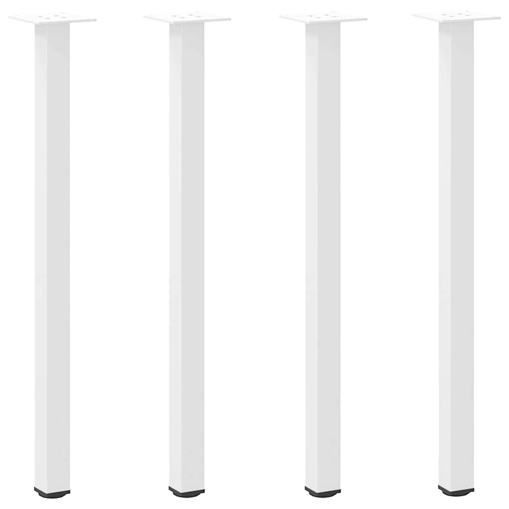 VidaXL Salontafelpoten Staal Wit (72-74 cm) - 65% Korting! (4 stuks)