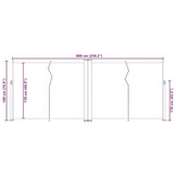 vidaXL Uittrekbaar Windscherm 180x600cm Zwart - NU 68% KORTING!
