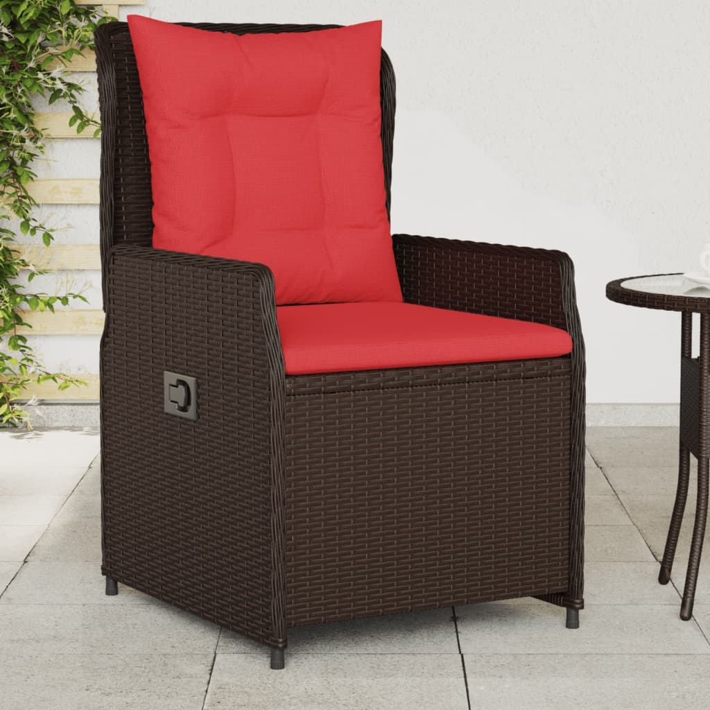 VidaXL Liggende Tuinstoelen 2 stuks Bruin Polyrotan - 53% Korting!