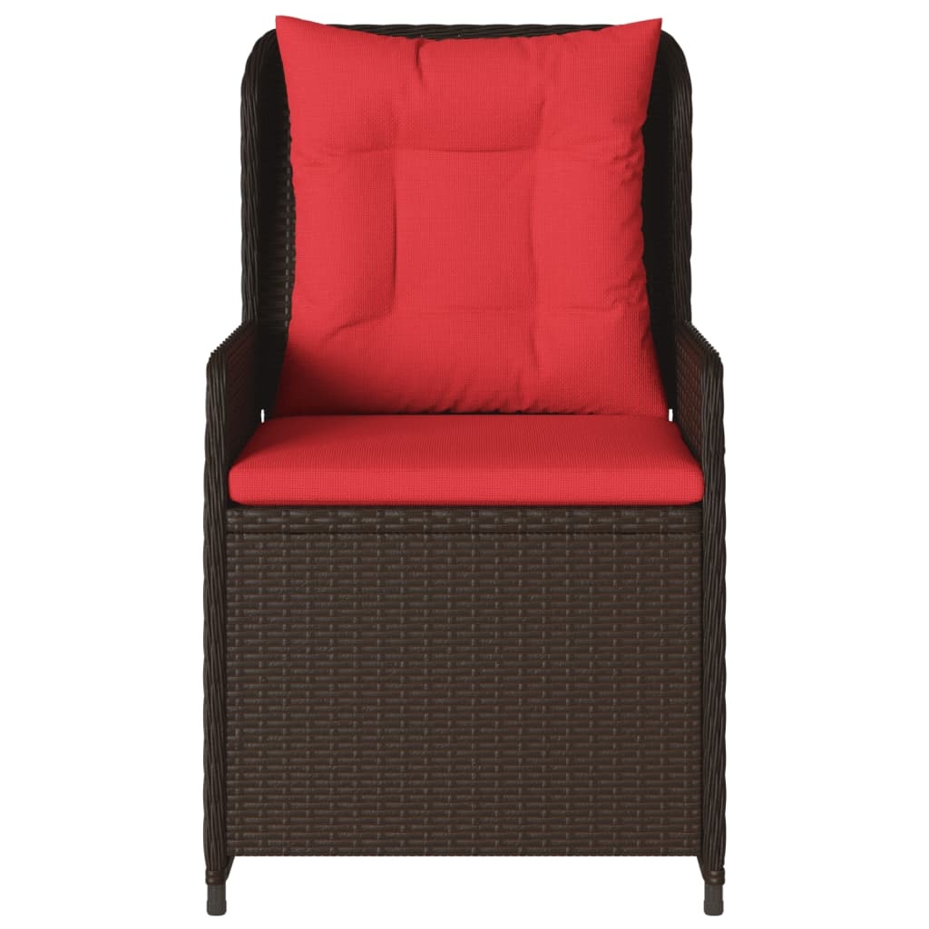 VidaXL Liggende Tuinstoelen 2 stuks Bruin Polyrotan - 53% Korting!