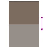 VidaXL Verduisterend Rolgordijn Koffie 145x210cm | 65% Korting! | Retourdeal