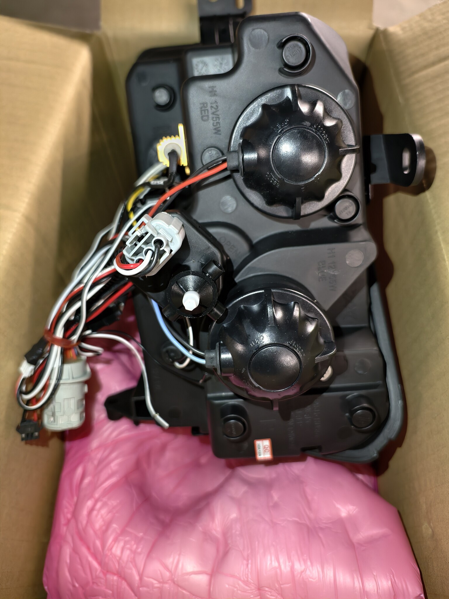 Koplampen FIAT PANDA 03-12 Zwart met LED-parkeerlicht (55% Korting!)