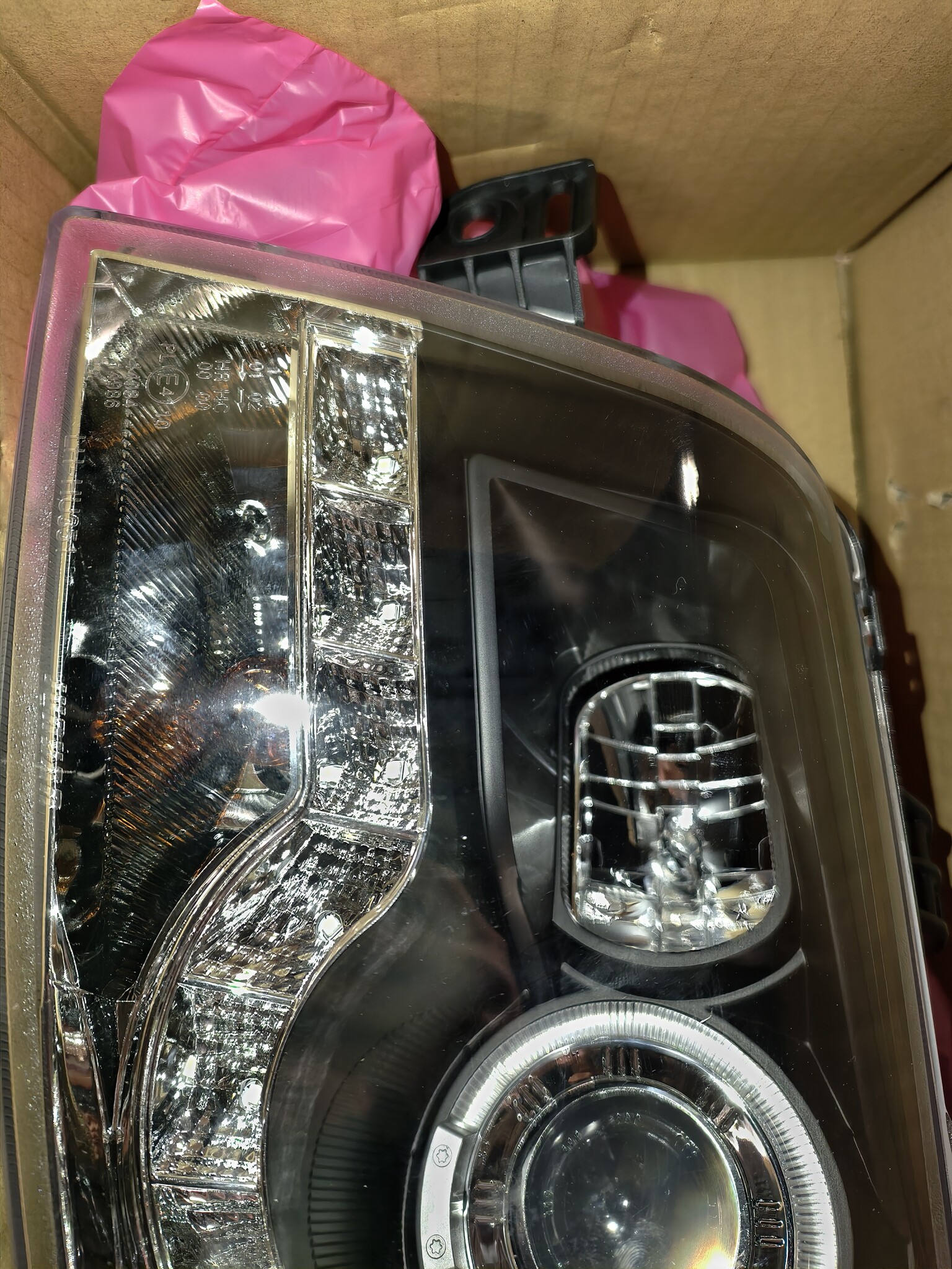 Koplampen FIAT PANDA 03-12 Zwart met LED-parkeerlicht (55% Korting!)