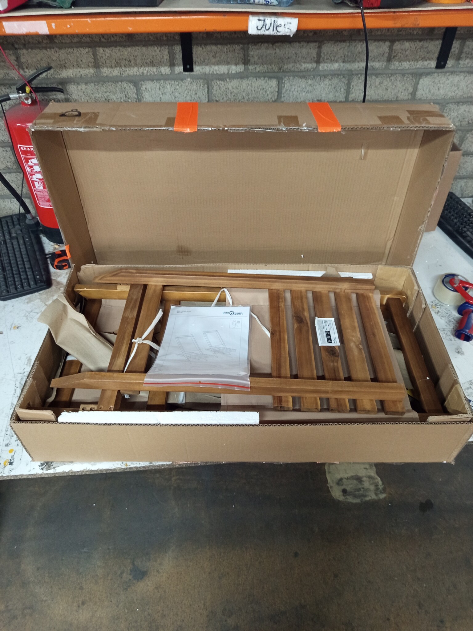 VidaXL Tuinstoelen Set (2) Massief Acaciahout Beige - 77% Korting!