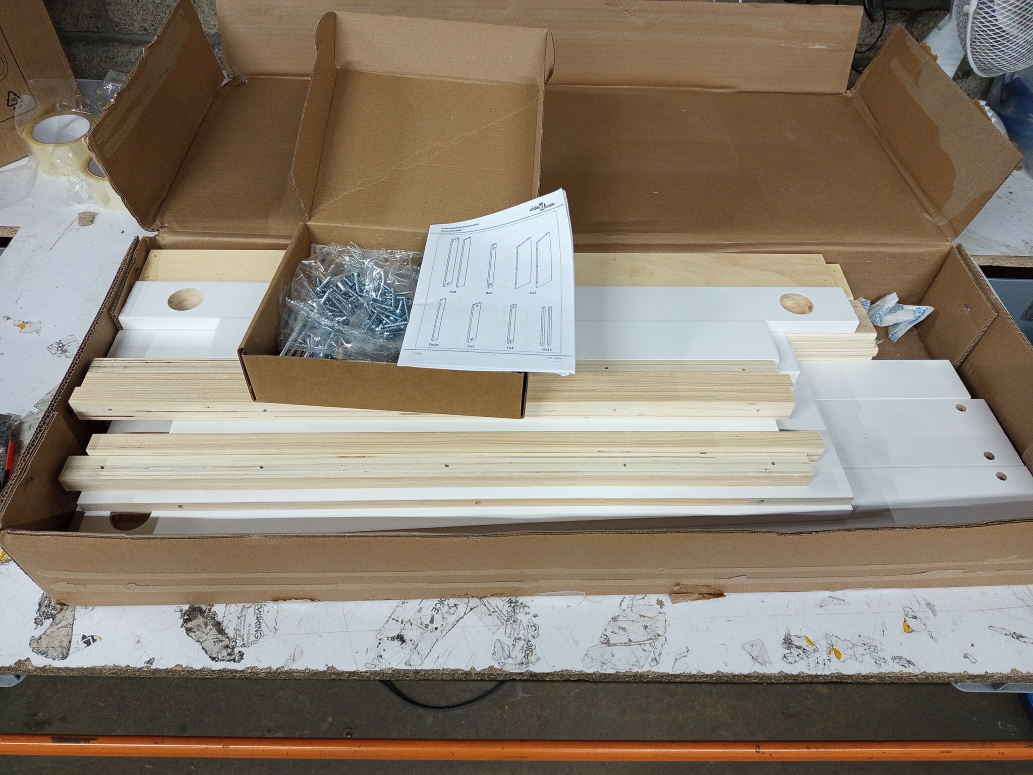 vidaXL Massief Grenen Bedframe Wit 80x200 cm - 84% Korting! Lichte Kras