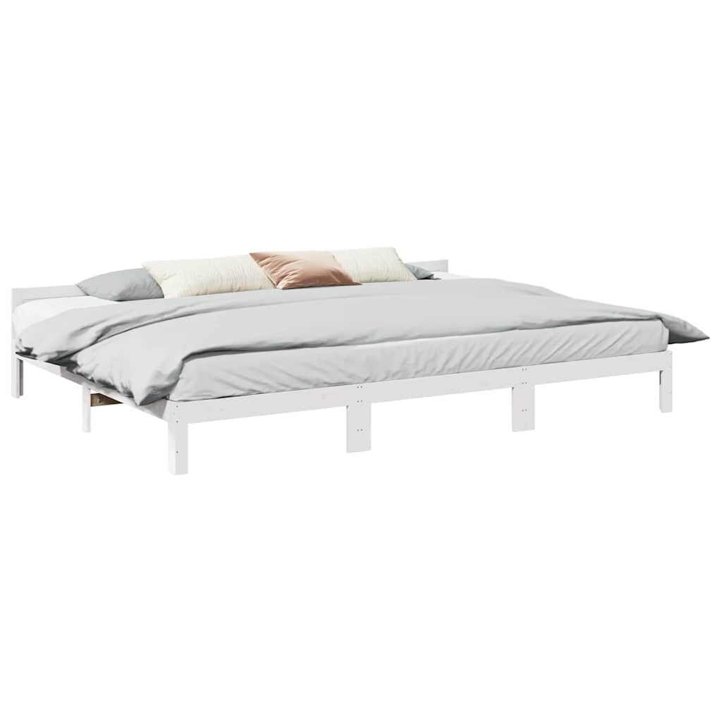vidaXL Massief Grenen Bedframe Wit 80x200 cm - 84% Korting! Lichte Kras