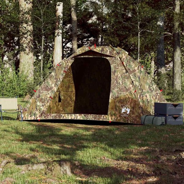 VidaXL 4-Persoons Camouflage Tent - 40% Korting! Snelopzetbaar!