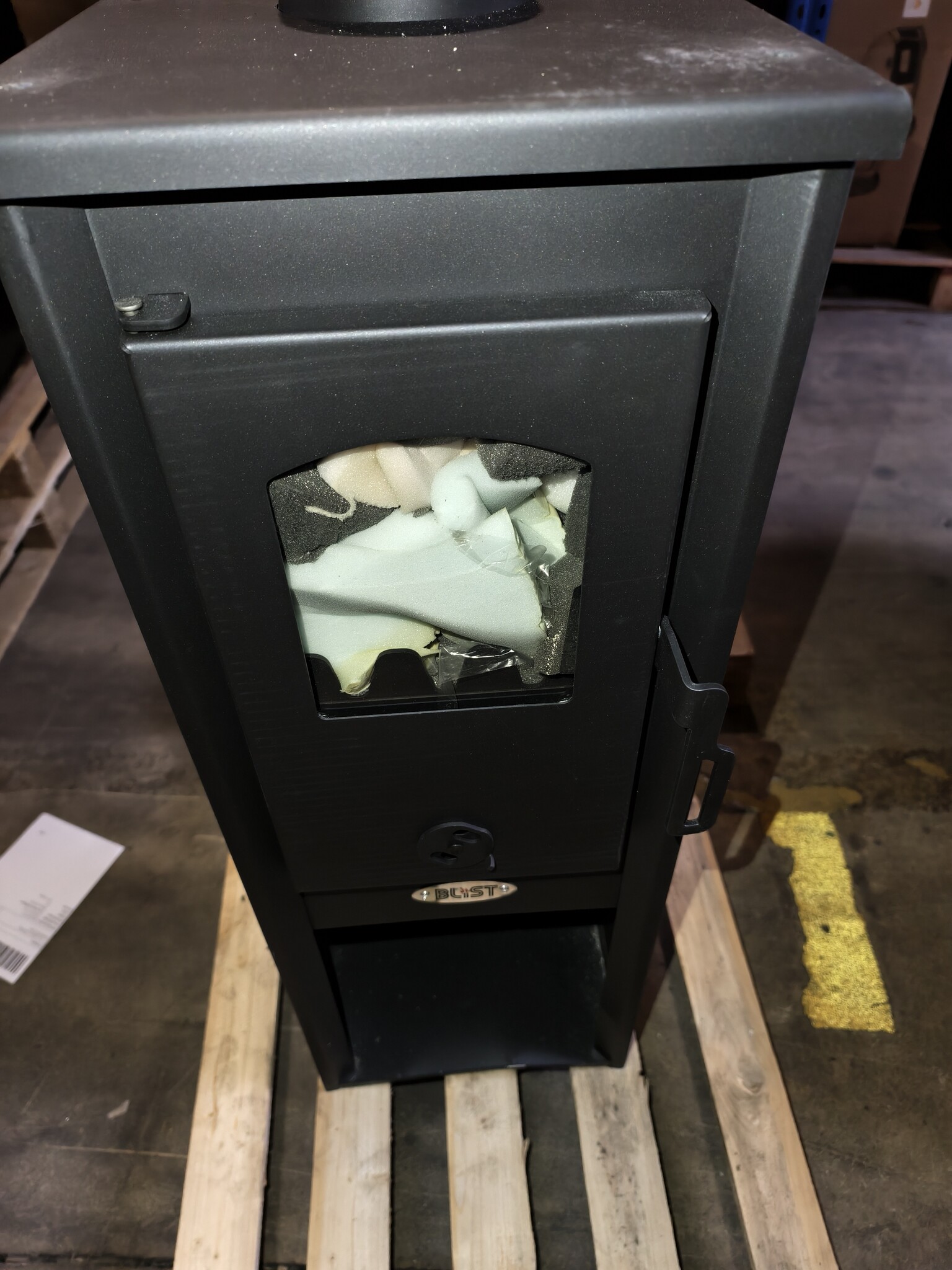 Vrijstaande Houtkachel 8kW Antraciet - 40% Korting! [Unieke Kans]