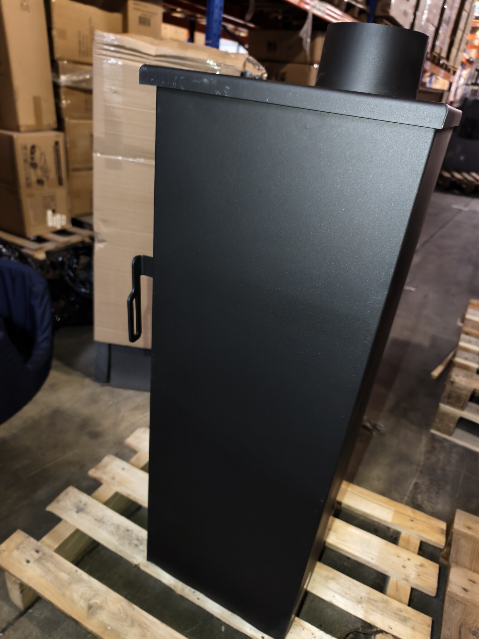 Vrijstaande Houtkachel 8kW Antraciet - 40% Korting! [Unieke Kans]