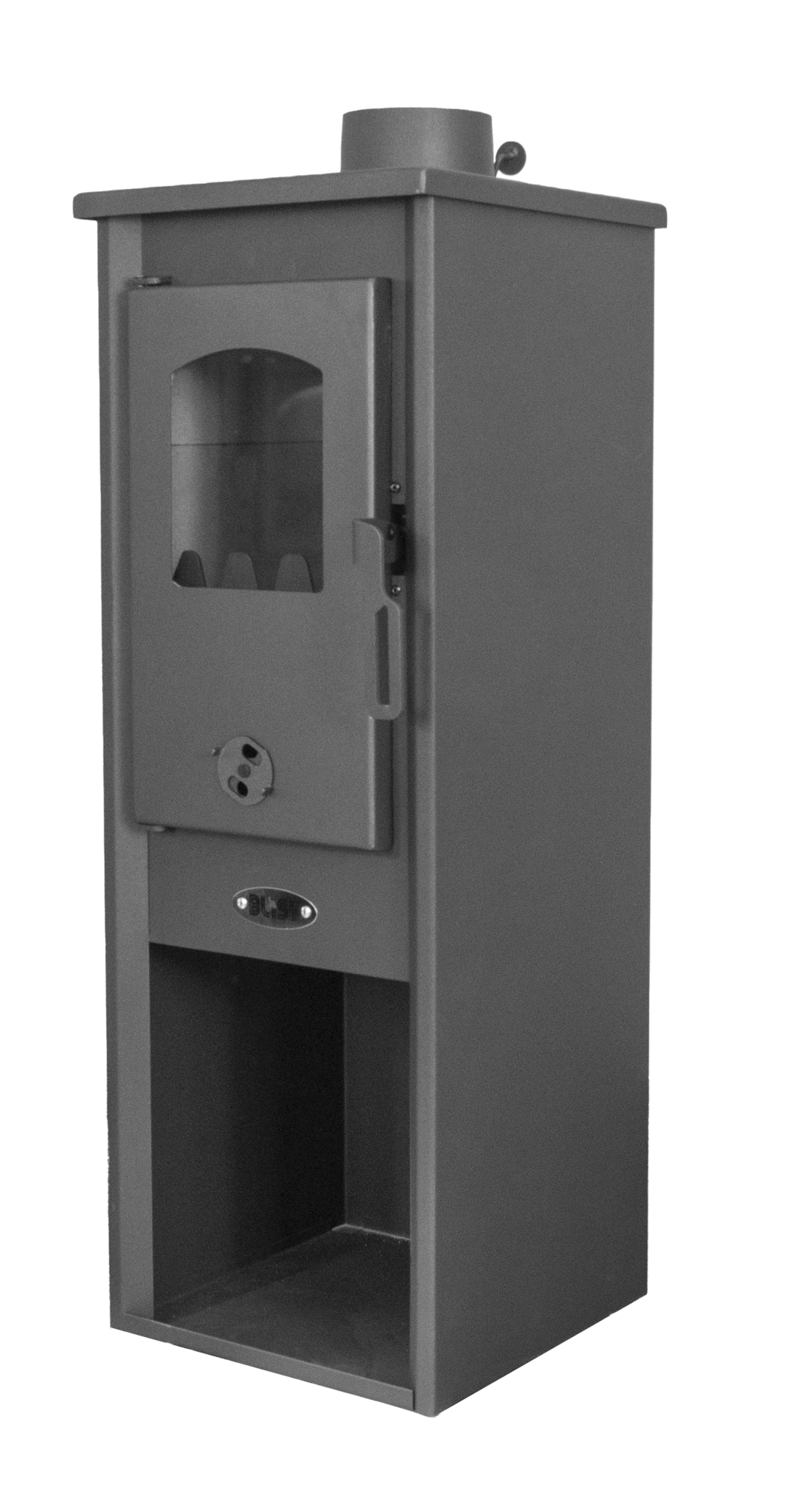 Vrijstaande Houtkachel 8kW Antraciet - 40% Korting! [Unieke Kans]