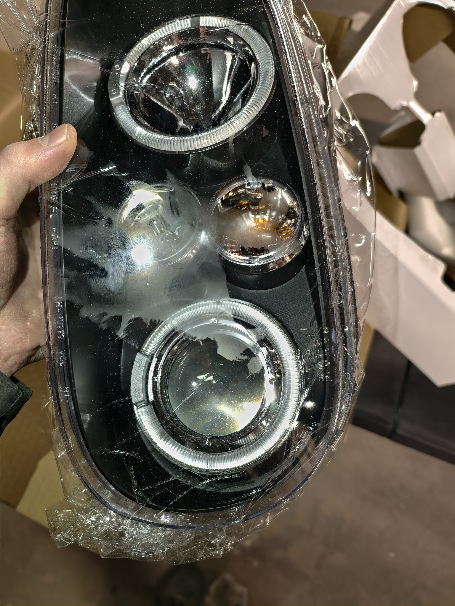 VW Golf 4 Koplampen Dual Halo - Angel Eyes Zwart (55% Korting!)