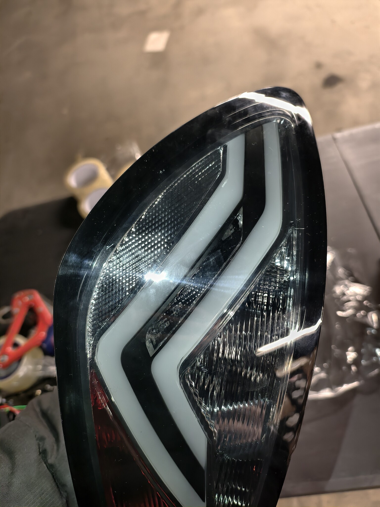 Achterlichten Seat Ibiza 6J 3D 06-12 Rood Smoke LED Strip - 50% Korting!