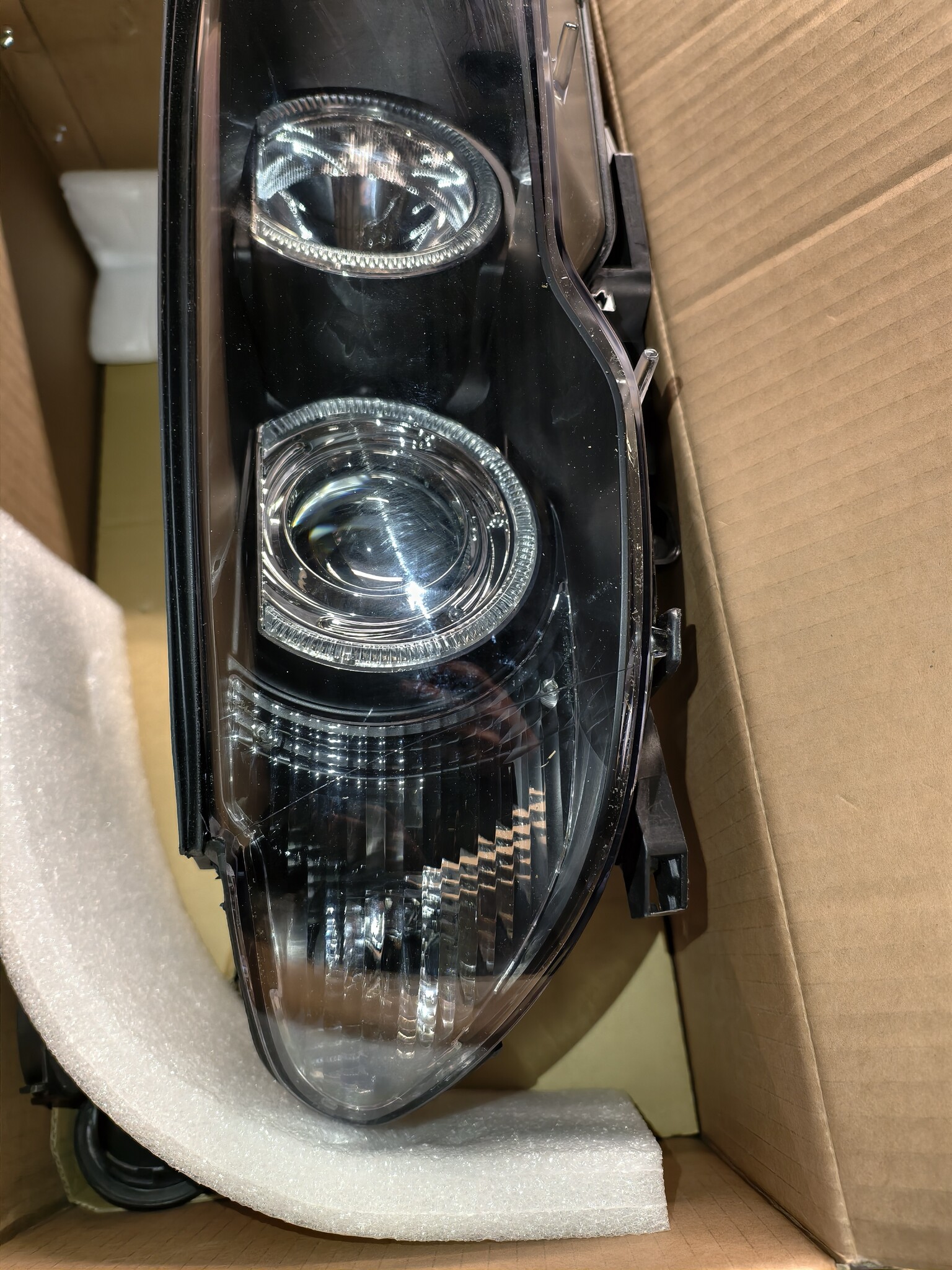 Koplampen BMW E46 (03-06) Dual Halo Angel Eyes Zwart | -55%