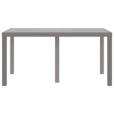 VidaXL Tuinstafel Lichtgrijs Poly Rattan - 40% Korting!