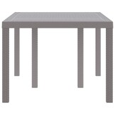 VidaXL Tuinstafel Lichtgrijs Poly Rattan - 40% Korting!